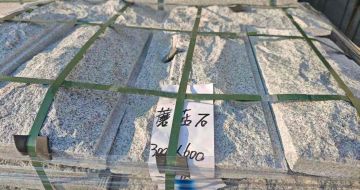 淄博芝麻白蘑菇石，自然面