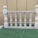 淄博芝麻白阳台栏杆 花岗岩栏杆