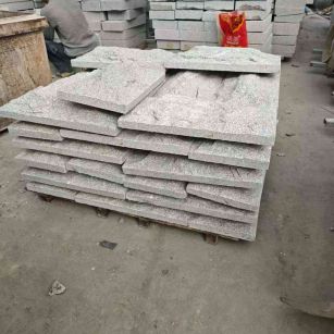 淄博芝麻白蘑菇石，自然面