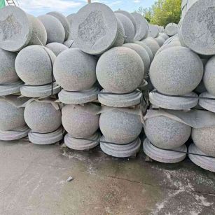 淄博圆球石球挡车球