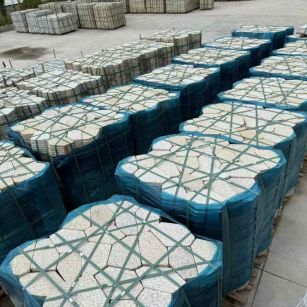 淄博黄金麻冰裂纹 碎拼