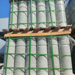 淄博挡车柱芝麻白 挡车石