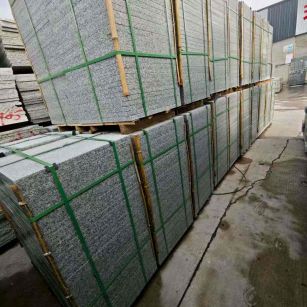 淄博芝麻白地铺版 石材地铺石