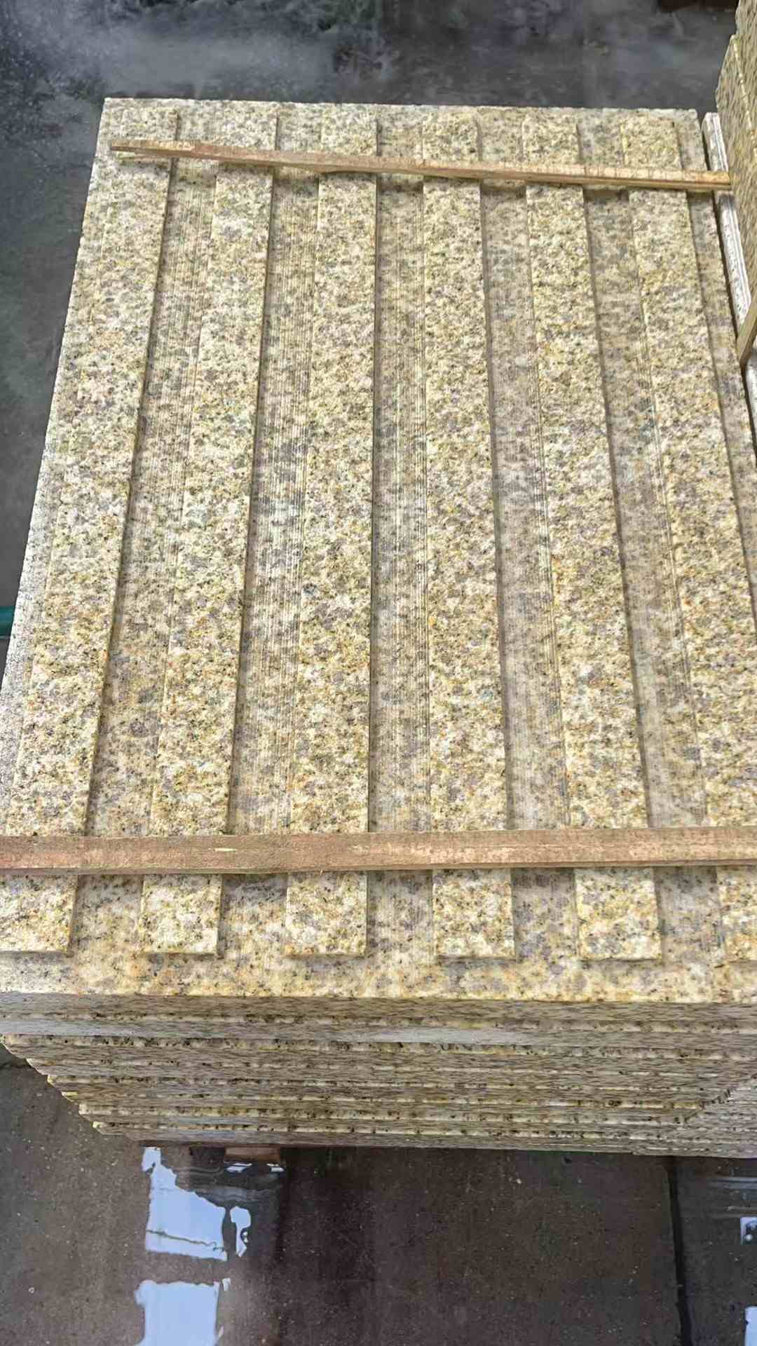 淄博黄金麻盲道 石材盲道