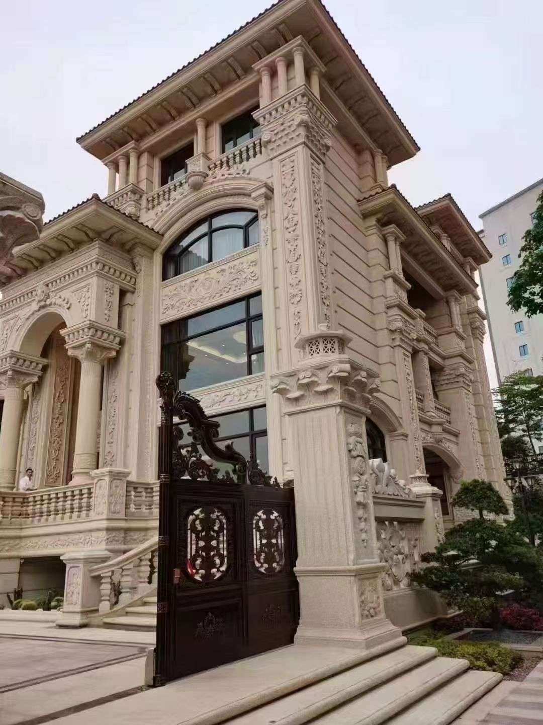 淄博黄金麻别墅外墙异形定制